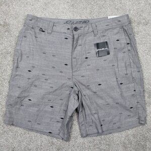 Eddie Bauer Shorts NWT Mens 34 Gray Camano Short 2.0 Print Outdoor Hiking Chino